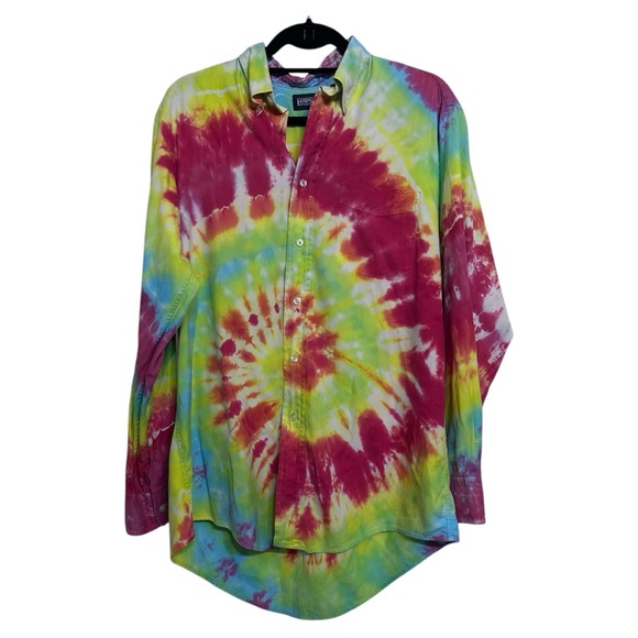 Lands' End Other - Lands' End Red and Yellow Casual Button Down Shirt